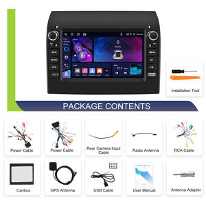 Podofo 7 "4 + 64G Android autoradio stéréo sans fil Carplay/Android Auto Wifi/BT intégré GPS tactile pour Fiat Ducato <span class=keywords><strong>Jumper</strong></span> Boxer - Product Image 6