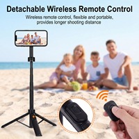 Soporte Magnético Extensible para Teléfono con Obturador Remoto, Rotación de 360°, Desmontable, Compatible, Ligero, para Escritorio, Teléfono Móvil