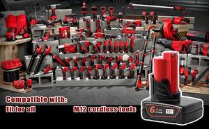 <span class=keywords><strong>12V</strong></span> M12 <span class=keywords><strong>5.0Ah</strong></span> 6.0Ah аккумуляторная батарея для электроинструмента сменный литий-ионный аккумулятор M12B 48-11-2440 48-11-2402 48-11-2460 - Product Image 6