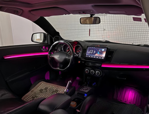 Kit di Illuminazione Ambientale Dinamica a 64 Colori per Mitsubishi <span class=keywords><strong>Lancer</strong></span> EX, Sistema <span class=keywords><strong>LED</strong></span> Sinfonico per Luci Interne delle Portiere - Product Image 1