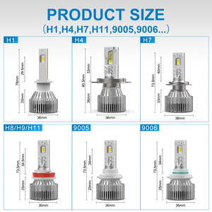 Không có đài phát thanh can thiệp 9006 9005 tốt khả năng thích ứng H15 CANBUS 98% mà không cần bộ giải mã 14400 lumens H4 chiếu <span class=keywords><strong>Led</strong></span> Đèn Pha <span class=keywords><strong>H7</strong></span> bóng đèn - Product Image 2