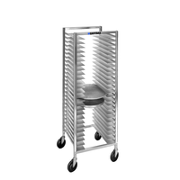 Heavybao Chariot de boulangerie en aluminium personnalisé en argent à 18 niveaux pour la restauration hôtelière et la cuisine