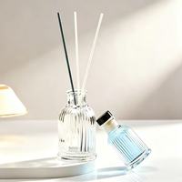 Diffuseur de parfum d'ambiance de luxe en verre 50ml 100ml 225ml pour la maison, bâtonnets parfumés et huiles essentielles