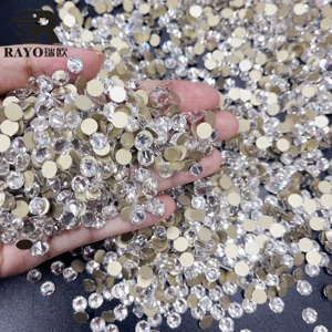 พลอยเทียมทรงกลมมี16ชิ้นสำหรับงานประดิษฐ์ทำด้วยตัวเองเครื่องประดับหัตถกรรมรองเท้าใส่3D - Product Image 5