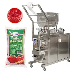 Envasador automático multifuncional, barato, preço, vertical, embalagem, sachete, tomate, fazer, ketchup, máquina de embalagem líquida