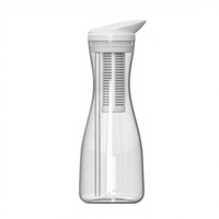 Alkalische waterfilterkan met waterstofglas, voor thuis, keuken, restaurant, met actieve koolstofvezel, verwijdert chloor en lood.