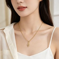 Collier délicat en zircon plaqué or avec pendentif mini feuille, polyvalent, simple, léger, de luxe, bijoux minimalistes réglables TGXL14702