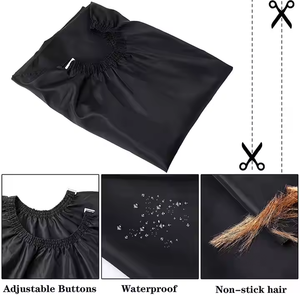 Cape de coiffure professionnelle imperméable 160*140 pour <span class=keywords><strong>salon</strong></span> de coiffure, traitement à l'huile, permanente, coupe de <span class=keywords><strong>cheveux</strong></span> de haute qualité pour barbier - Product Image 5