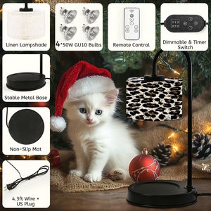 Lámpara Calentadora de Velas Moderna con Estampado de Leopardo, 13.8 Pulgadas, Regulable, Eléctrica, Aromaterapia, Decoración del Hogar, Uso en Interiores - Product Image 3