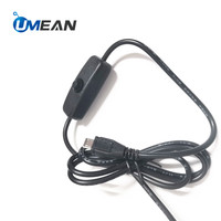 Fuente de Alimentación Micro USB de 5 V y 2,5 A con Interruptor, Adaptador de Enchufe Europeo para Raspberry Pi 3 Modelo B 3B Plus RPI 3B+