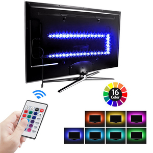 5V USB dải thông minh ánh sáng <span class=keywords><strong>RGB</strong></span> <span class=keywords><strong>5050</strong></span> 30Leds/M bảy màu sắc bầu không khí 24 KEY điều khiển từ xa USB <span class=keywords><strong>LED</strong></span> Strip ánh sáng cho TV đèn nền - Product Image 3