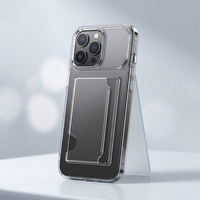 Étui de téléphone portable antichoc blanc de type portefeuille avec fentes pour cartes, support pour carte d'identité, en PC moulé par injection, personnalisable