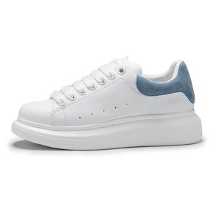 2026 McQueens Men's Women's High Quality Genuine Leather Casual Luxury Sporty Running Lace-up Shoes <b>Rubber</b> Midsole - Product Image 3