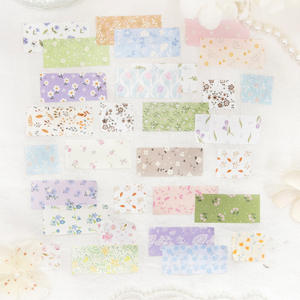 1 Rollo de Cinta Adhesiva Decorativa con Diseño de Flores, Serie Nubes, Tema Floral Básico, para Estudiantes, Manualidades, Planificador - Product Image 4