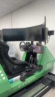 Simulateur de course automobile Tela DIY GT4 avec contrôle PLC, cylindre électrique 4DOF, construction en aluminium, puissance 4500W, effet vent, 300kg