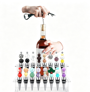 Rak Penyimpanan Penutup Botol Anggur Akrilik, Rak Penyimpanan Penutup Botol untuk Stan Kerajinan, Meja Bar, Dekorasi Lemari Anggur Rumah, Etalase - Product Image 5