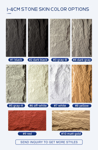 1-2cm Poliuretano Comprimido Pedra Tipo Folhas Decorativo Interior Exterior Pu Espuma Pedra Painel de Parede para Villa Casa - Product Image 6