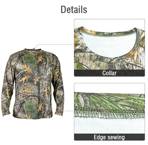 <strong>Wholesale</strong> Outdoor Hunting Camouflage Clothing Quick Dry Fishing Clothing Camo Shirt With Long Sleeve Hunting T-shirt for <strong>Hunter</strong> - Product Image 3