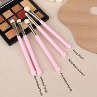 Pinceaux de maquillage de fantaisie rose mignon 10 pièces poignée de griffe de chat Kit de pinceaux cosmétiques doux outils de beauté de style de mode pinceaux de maquillage