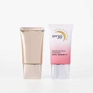 Fournisseur chinois 30ml 50ml Dia30ml ABL crème solaire bb crème soins de la peau presser tube en plastique cosmétique