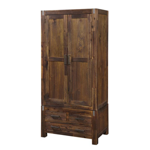 PANAMA RANGE Meubles de chambre à coucher de marque Armoire en bois 2 portes 2 tiroirs Knock Down From Vietnam - Product Image 4