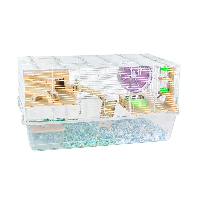 Transparante Glazen Kooi Voor Knaagdier Gerbil Muis Hamster Cavia Luxe Grote Kooi Voor Kleine Dieren