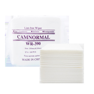 ผ้าเช็ดทำความสะอาดอุตสาหกรรมแบบไม่เป็นขุย Camnormal ขนาด 250 มม. x 250 มม. ผลิตในประเทศจีน - Product Image 1