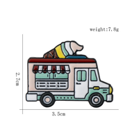 Custom Ice Cream Van Lapel Pin Manufacturer Soft Enamel Lapel Pin Kids Decoration