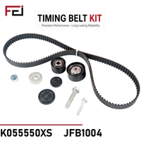 Kit de courroie de distribution de marque FEI avec tendeur compatible pour Opel 2.0/Renault 130C11551R, pièces de moteur, kit de courroie de distribution