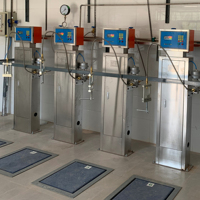 Machine de Remplissage de Bouteilles de Gaz CO2 40L Échelle de Remplissage LCO2 Système de Remplissage de Bouteilles de Gaz