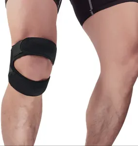 Set di protezione del ginocchio rotuleo professionale, corda per saltare la pressione del ginocchio del menisco, fascia speciale per rotuleo da corsa sportiva da Badminton