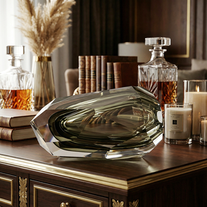 Vase décoratif moderne, style luxe léger, décoration intérieure, vase en cristal pour centre de table, bureau, herbe de la <span class=keywords><strong>pampa</strong></span>, fleurs séchées, fleurs - Product Image 2