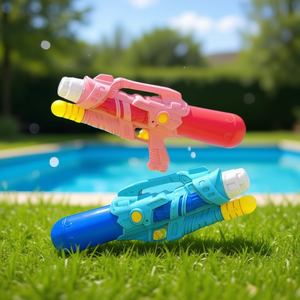 Inflatable Water Gun 820Ml Card Pocket Style 7 8 Meters Range Plastic Unisex Outdoor Toy - Product Image 2