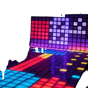 Piste de danse numérique LED pour DJ, discothèque, mariage, fête / Dalles lumineuses interactives LED pour jeux d'enfants - Product Image 1