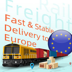 Coût bon marché de l'expédition de <span class=keywords><strong>train</strong></span> porte à porte pour le transport ferroviaire de la Chine vers le Royaume-Uni/Allemagne/France expédition de fret ferroviaire - Product Image 1