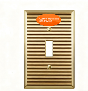 Componenti per Pannelli di Interruttori a Parete e Pulsanti per Ascensori in Ottone, Acciaio Inossidabile e Alluminio Anodizzato, Lavorazione CNC di Precisione Personalizzata +/-0.05mm - Product Image 1