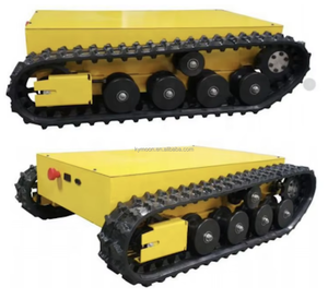 Chasis de orugas con control remoto, chasis de orugas de goma pequeño personalizado, plataforma de orugas de goma, tren de rodaje para maquinaria de construcción - Product Image 3