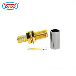 RP-SMAメスバルクヘッドRF同軸コネクタ（BJR200、BJR195、RG223、RG400、RG142、RG58、RG303ケーブル用）在庫あり - Product Image 4