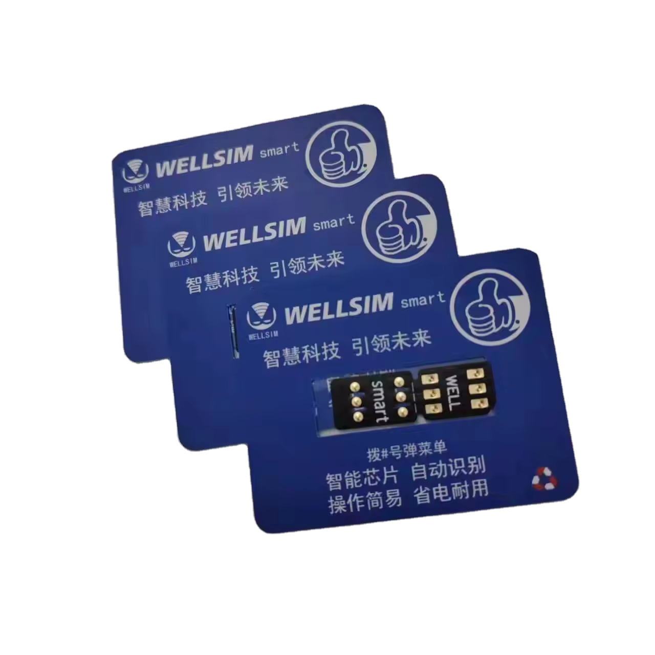 Well Sim Wellsim SIM Card V+2 for iOS 12-18 & iPhone Compatibility