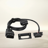 Cable de extensión divisor en Y OBDII OBD2 de 16 pines personalizado, arnés de cableado de 16 núcleos con deflector para Kia