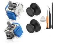Kit de réparation de joystick K-Silver pour TMR Hall Rocker avec connexion par soudure pour PS5