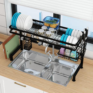 Escurridor de Platos Moderno, Tamaño L, Cuadrado, de Secado Rápido, Organizador de Almacenamiento para Encimera de Cocina, Accesorio de Cocina - Product Image 1