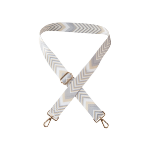 4Cm <b>Webbing</b> Strap With Arrow In Light Gray For Bag - Product Image 2