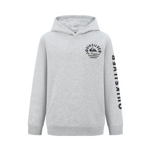 <span class=keywords><strong>Quiksilver</strong></span> เสื้อสเวตเตอร์มีฮู้ดแบบสวมศีรษะขนาดใหญ่ของเด็กผู้ชายใส่สบายนุ่มพร้อมกระเป๋าด้านหน้าฤดูหนาวพิมพ์ลายผ้าถัก - Product Image 1