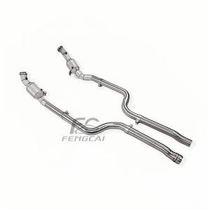 Collecteur d'échappement (Downpipe) pour Mercedes-Benz CLS300 CLS350 CLS400 W218 3.0T V6 en acier inoxydable SS304 avec isolation thermique – Amélioration de la puissance - Product Image 4