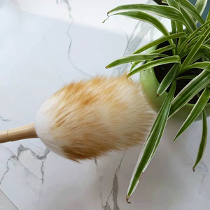 Xách Tay Len Bụi Sạch Nhỏ Làm Sạch Khăn Lau Bụi Với Tay Cầm Bằng Gỗ Cho Hộ Gia Đình Làm Sạch Và Sử Dụng Nhà - Product Image 5