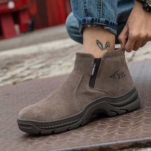 Zapatos de seguridad industrial antideslizantes para trabajadores, <span class=keywords><strong>botas</strong></span> con punta de acero para hombres - Product Image 6