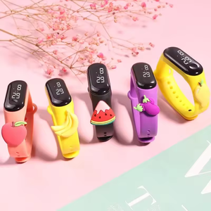 Reloj Electrónico Deportivo de Lujo para Estudiantes de Secundaria, con Correa de Silicona, Pantalla Táctil de Dibujos Animados Multicolor con LED de Arcoíris - Product Image 3