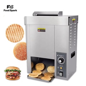 Chuyên nghiệp CE thức ăn nhanh Hamburger bánh mì nướng bánh mỳ tự động Burger Bun nướng bánh mỳ giá Burger Bun dọc Máy nướng bánh mỳ - Product Image 1
