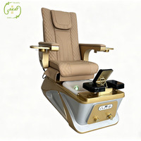 Fauteuils de pédicure électriques modernes avec massage, fauteuils de spa pour les pieds à débullage léger, fauteuils de pédicure pour salon de beauté et manucure